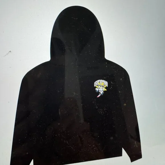 A Lil Glory Hoodie (Black)Iconic logos of Rapper Chief Keef and his label Glo-Ga